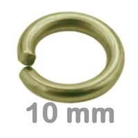 Jump ring simple 10 mm Old brass 10 pcs