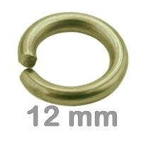 Connecting ring simple 12 mm Old brass 5 pcs 