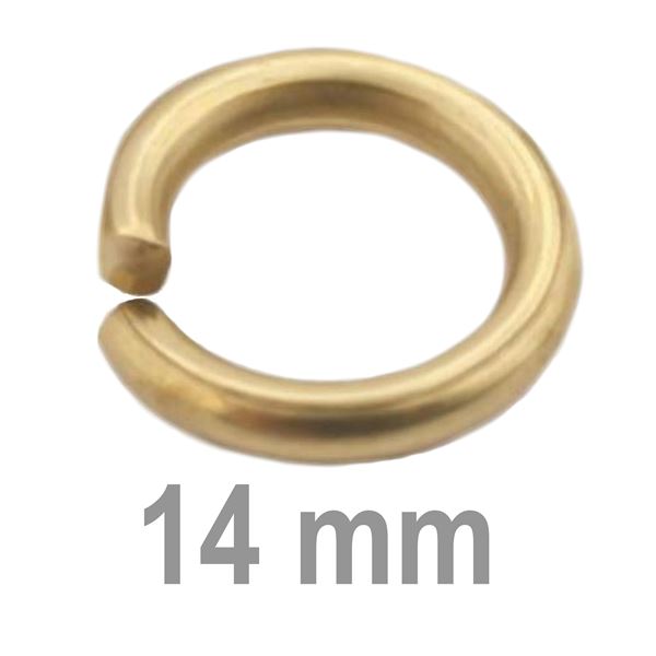 Connecting ring simple GOLD 14 mm (5 pcs.)