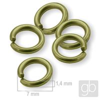 Reinforced Jump rings 7 mm Old brass 10 pcs