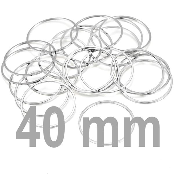 Closed ring PLATINUM 40 mm1 pcs