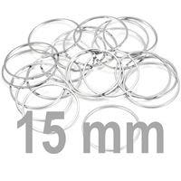 Closed ring PLATINUM 15 mm 2 pcs