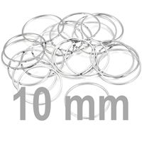 Closed ring PLATINUM 10 mm 2 pcs