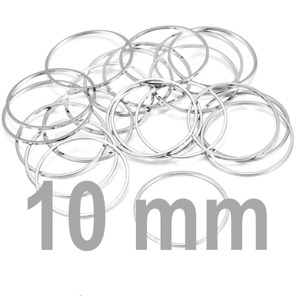 Closed ring PLATINUM 10 mm 2 pcs