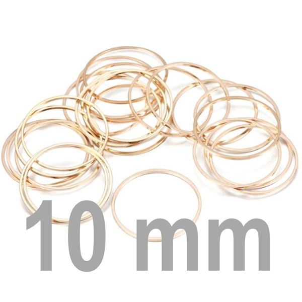 Closed ring ROSEGOLD 10 mm 2 pcs