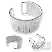 Bracelet base open Silver