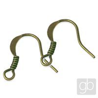 Earhook with spring Oldbrass 2 pcs