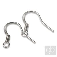 Earhook with spring Platina 2 pcs