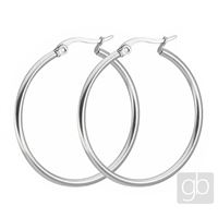 Earrings 30 mm Platinum