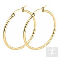 Earrings 30 mm Gold KC