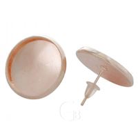 Earring Stud GOLD PINK 19 mm