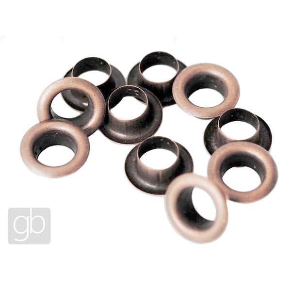 Metal center bead bushing (5 mm hole) Old copper