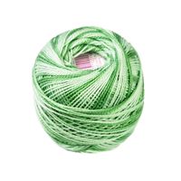 Perlovka crochet yarn Ombré Green 61152