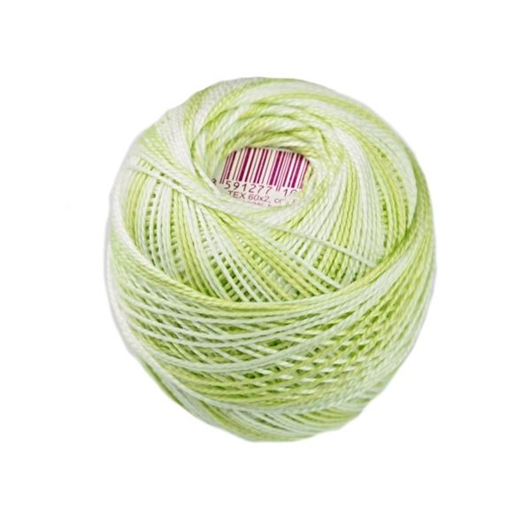 Perlovka crochet yarn Ombr Green 61032