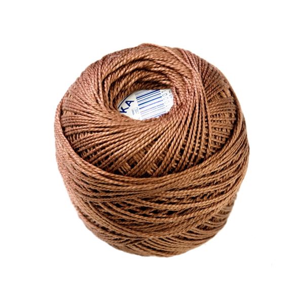 Perlovka crochet yarn Brown 7882