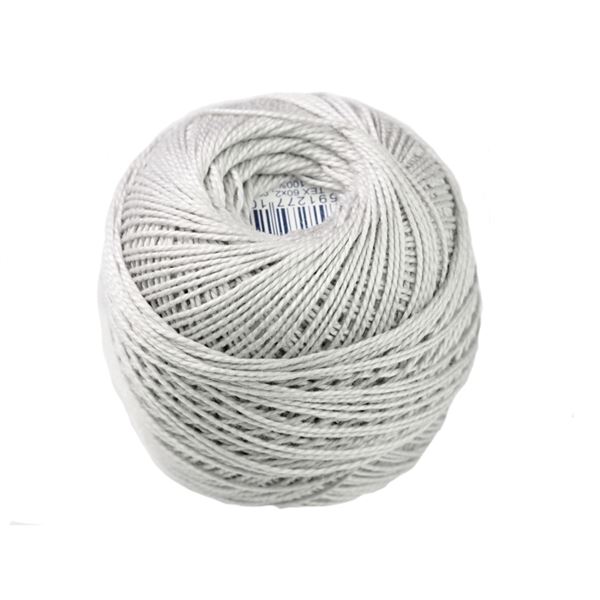 Perlovka crochet yarn Grey 8122