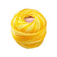 Perlovka crochet yarn Ombré Yellow 11162