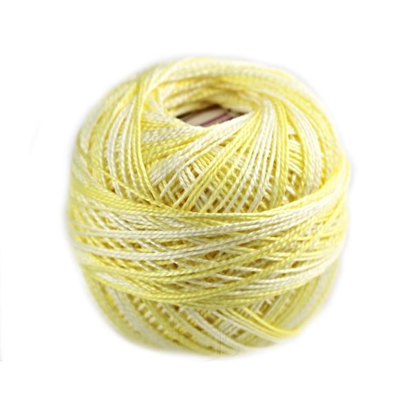 Perlovka crochet yarn Ombr Yellow 11032