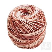 Perlovka crochet yarn Ombré Brown 72262