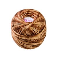 Perlovka crochet yarn Ombré Brown 78392