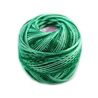 Perlovka crochet yarn Ombré Green 61392