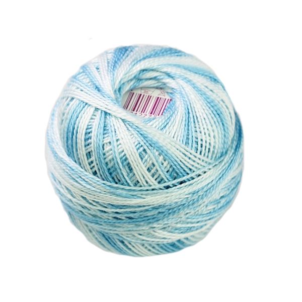 Perlovka crochet yarn Ombr Blue 56152