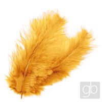 Feathers decorative fine Orange (24 pcs / 15 cm)