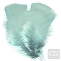 Decorative feathers Green menthol (48 pcs / 10 cm)