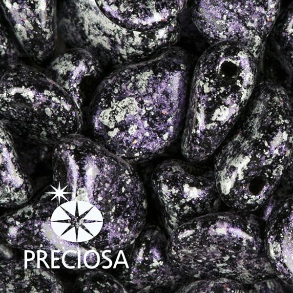 Preciosa PIP 5 x 7 mm 25 pcs Black Purple 23980-45710