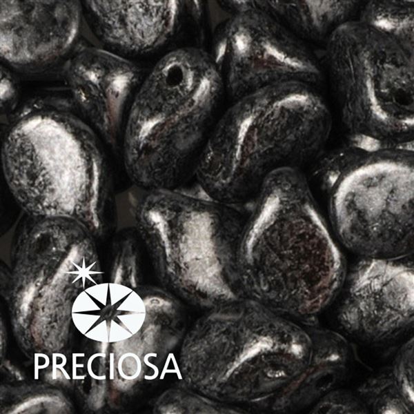 Preciosa PIP 5 x 7 mm 25 pcs Black Grau 23980-56901