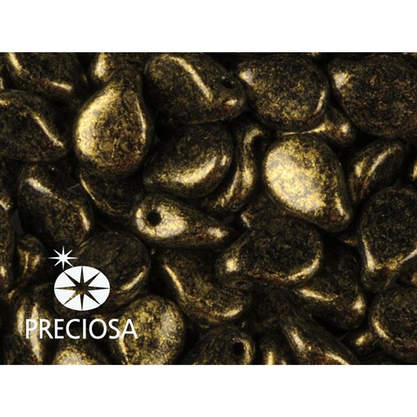 Preciosa PIP 5 x 7 mm 25 pcs Black Gold 23980-56902