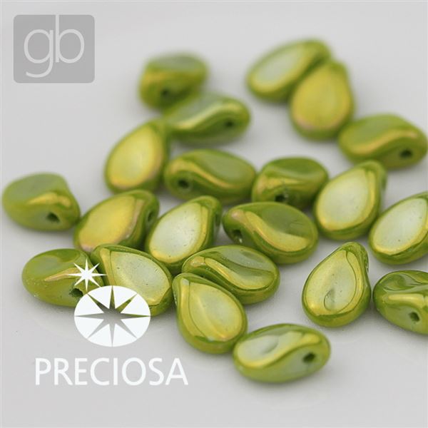 Preciosa PIP 5 x 7 mm 25 pcs Green 53420-21415