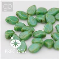 Preciosa PIP 5 x 7 mm 25 pcs Green 63130-86805