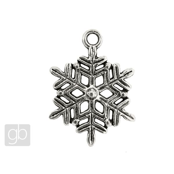 Pendant Snowflake 17 mm Platinum