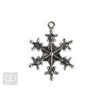 Pendant Snowflake 23 mm Platinum