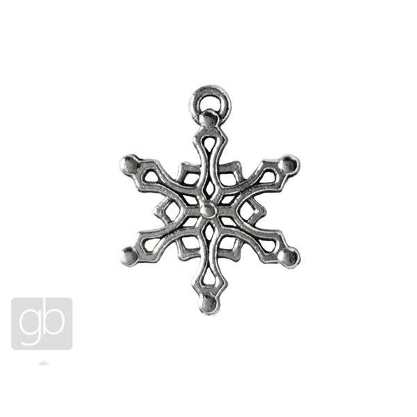 Pendant Snowflake 15 mm Platinum