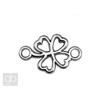 Pendant Four-leaf clover 20 mm Platinum