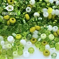 Preciosa Seed Beads MIX 10/0 2,3 mm Green PRM006 50 g