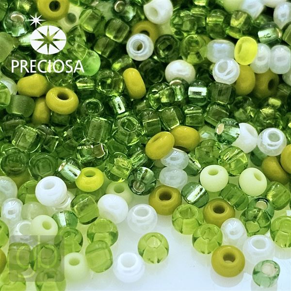 Preciosa Seed Beads MIX 10/0 2,3 mm Green PRM006 50 g