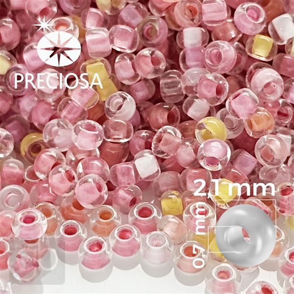 Preciosa Seed Beads MIX 11/0 2,1 mm Pink Yellow 50 g