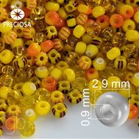 Preciosa Seed beads MIX 8/0 Yellow PRM013 50 g