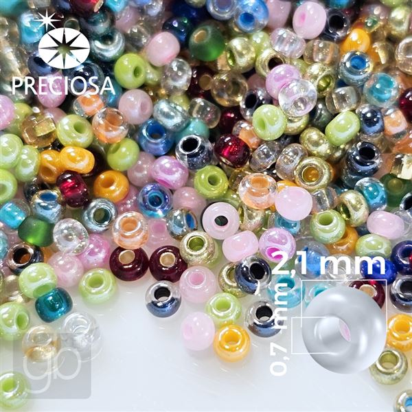 Preciosa Seed Beads 11/0 2,1 mm MIX PRM015 50 g