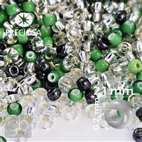 Preciosa Seed Beads MIX 11/0 2,1 mm Green 20 g