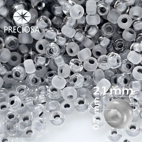 Preciosa Seed Beads MIX 11/0 2,1 mm Grey PRM051 20 g