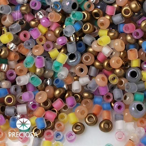 Preciosa Seed beads MIX 10/0 + Tube 2 mm PRM069 50 g