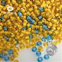 Preciosa Seed Beads MIX 11/0 2,1 mm Yellow + Blue 20 g