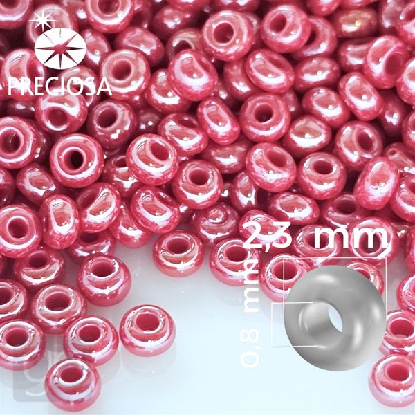 Preciosa Seed beads 10/0 2,3 mm Red 98190 20 g