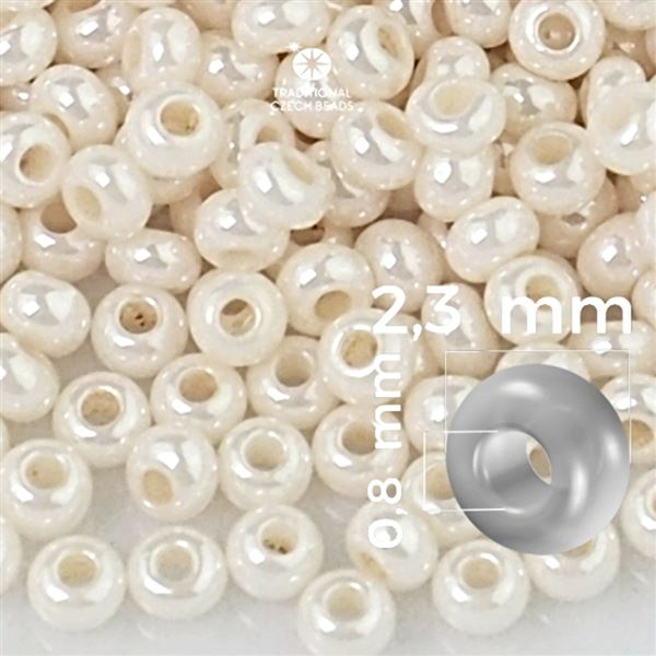 Preciosa Seed beads 10/0 2,3 mm Beige 46113 50 g