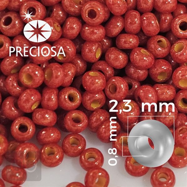 Preciosa Seed beads 10/0 2,3 mm Orange 50 g