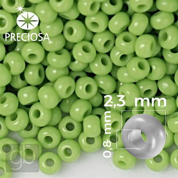 Preciosa Seed beads 10/0 2,3 mm Green 53310 50 g